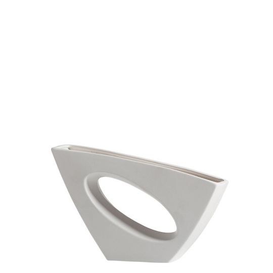 Torre /& Tagus Vector Ceramic Vase Tall Matte White