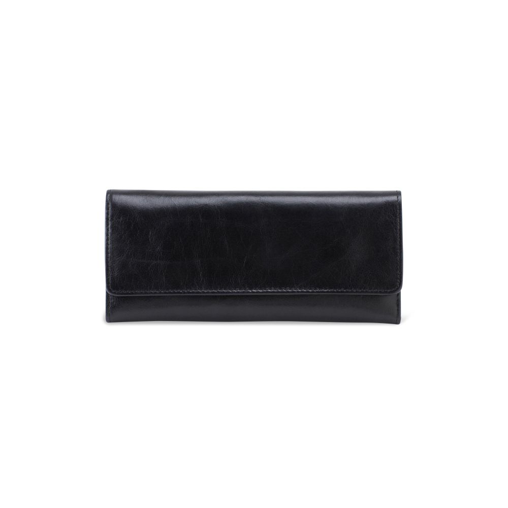 Hobo International Sadie Tri-fold Wallet, Black | VI-32059BLK | Borsheims