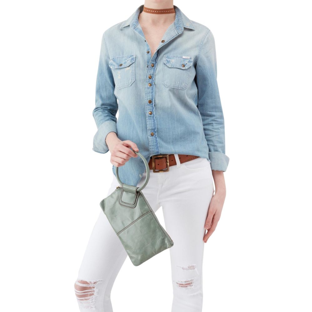 HOBO International Sable Wristlet, Bottle Green