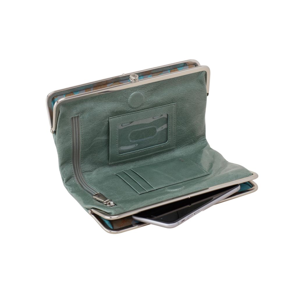 HOBO International Lauren Clutch Wallet, Bottle Green