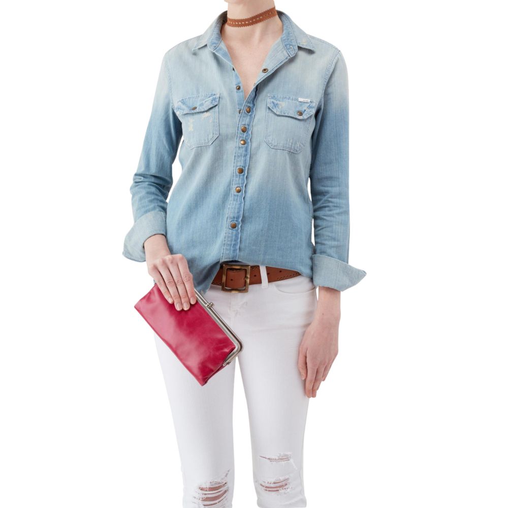 Hobo International Lauren Clutch Wallet, Fuchsia