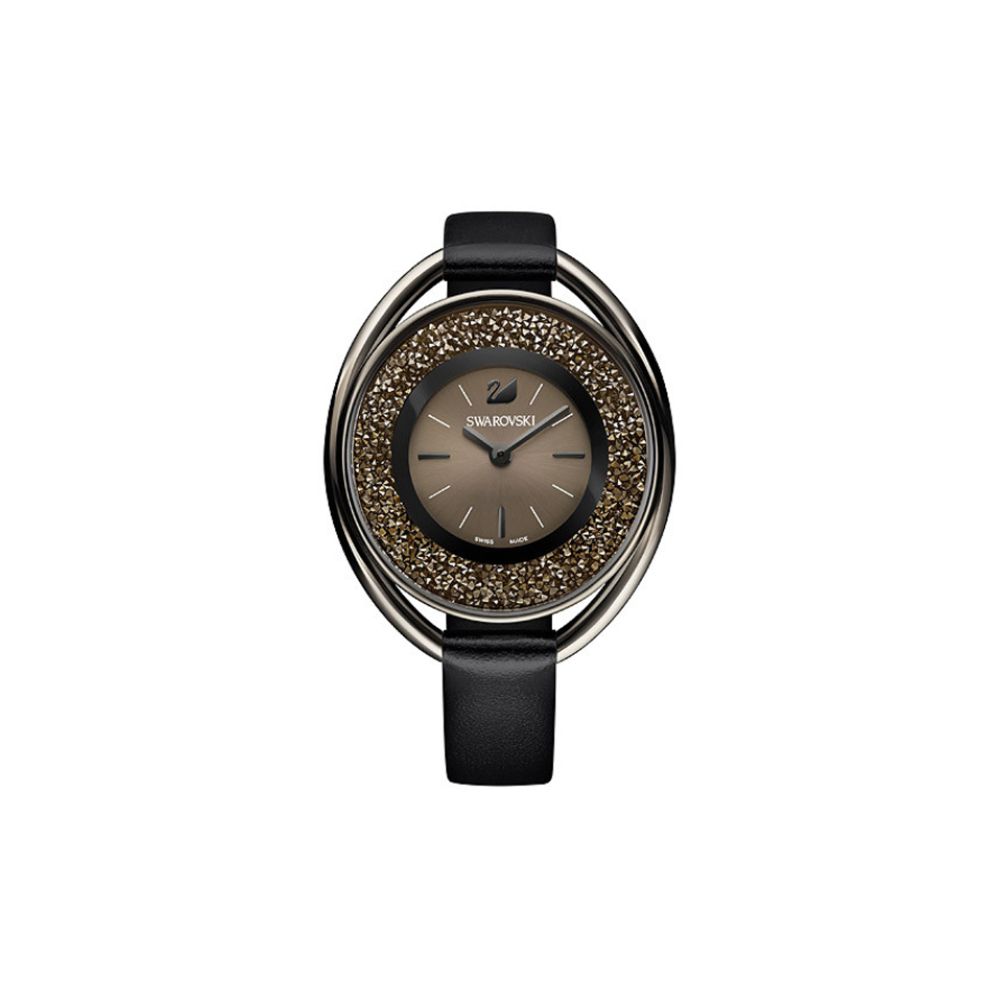 Swarovski Crystalline Oval Black Tone Watch Borsheims