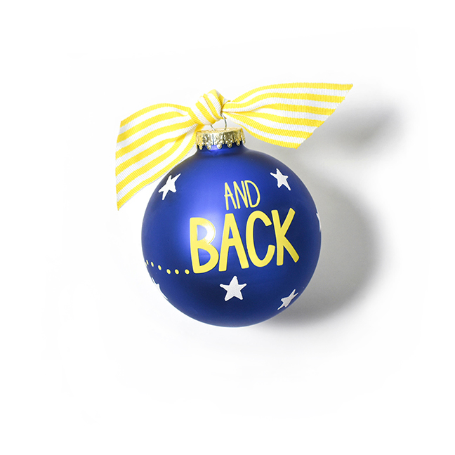 Coton Colors I Love You to the Moon and Back Glass Ornament