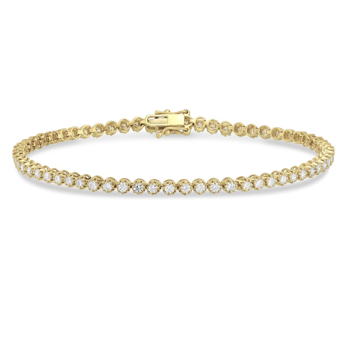 yellow gold diamond tennis bracelets