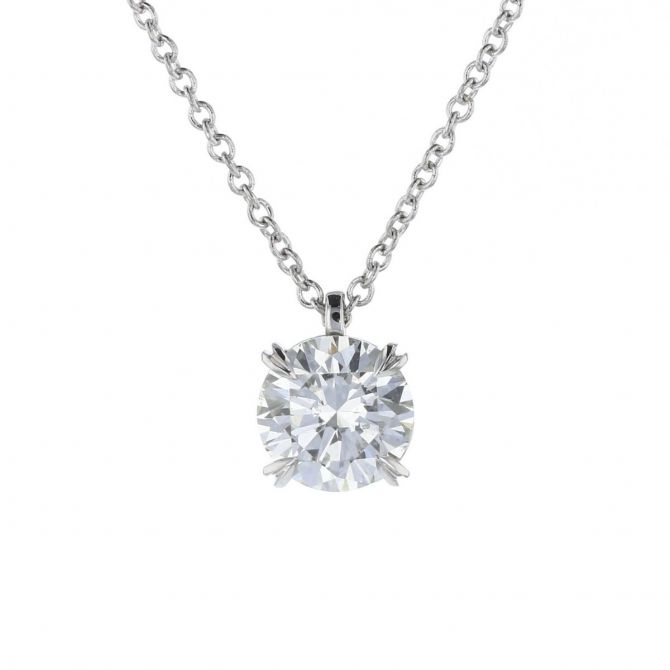 Kalahari Dream Diamond 18K White Gold Diamond Pendant, 1.00ct