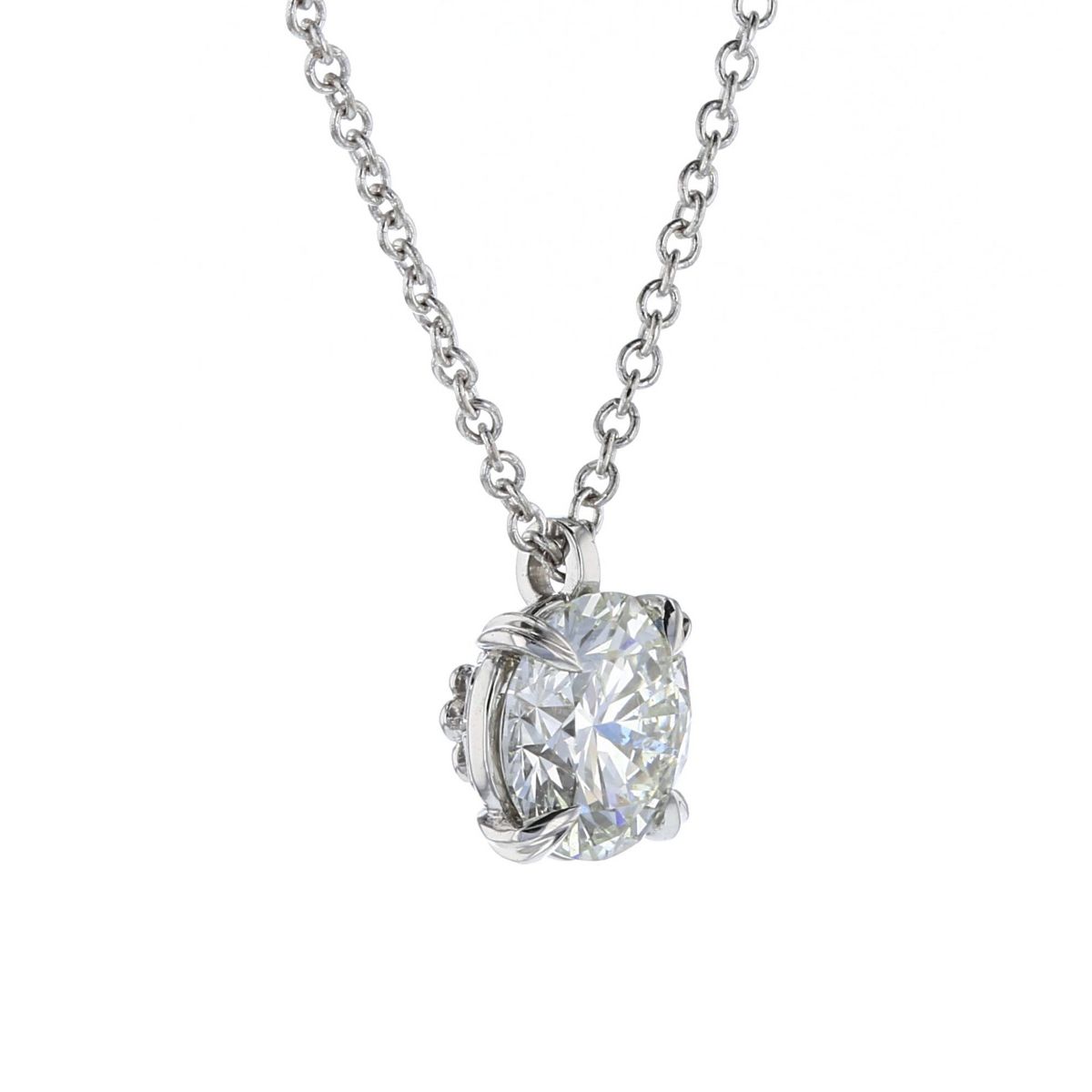 Kalahari Dream Diamond 18K White Gold Diamond Pendant, 1.00ct