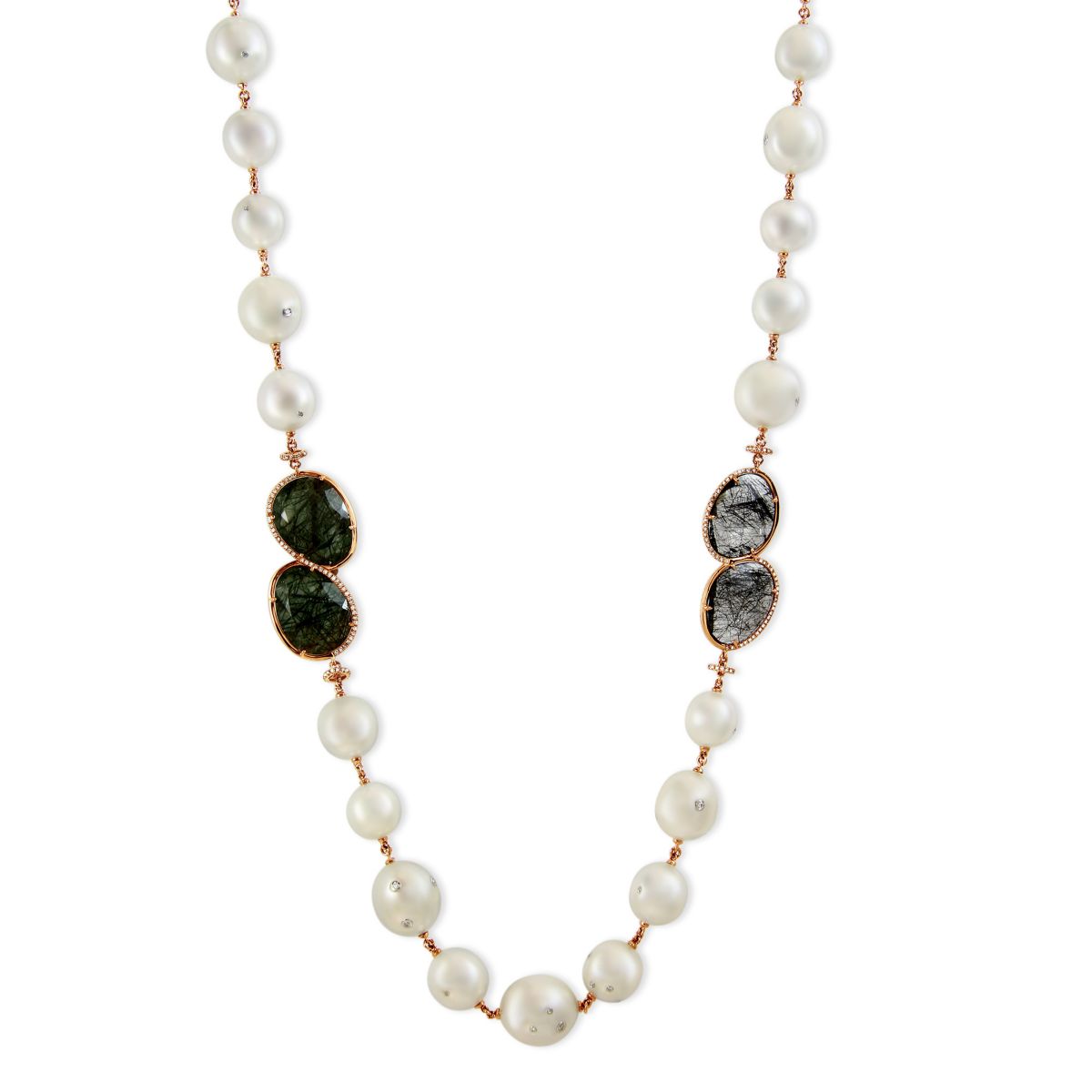TARA Pearls 18K White Gold South Sea Cultured Pearl, Brown Diamond ...