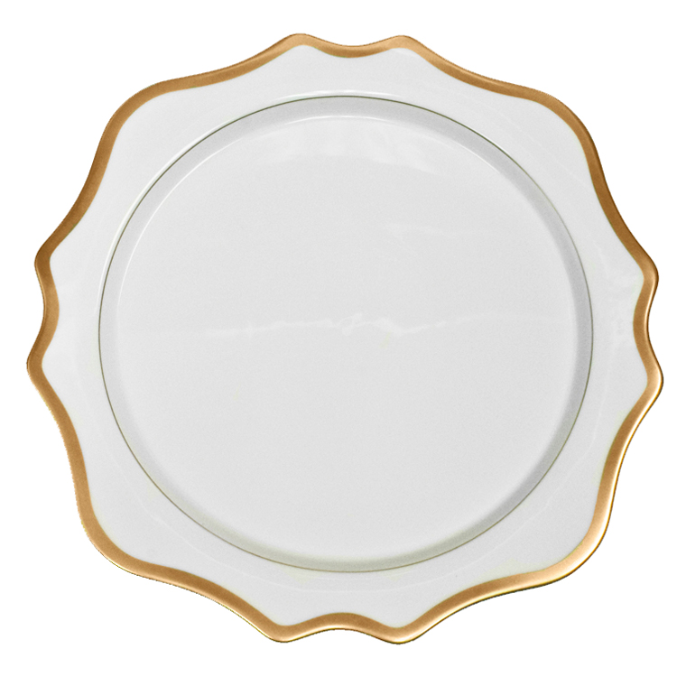 Anna Weatherley Antique White with Gold Charger