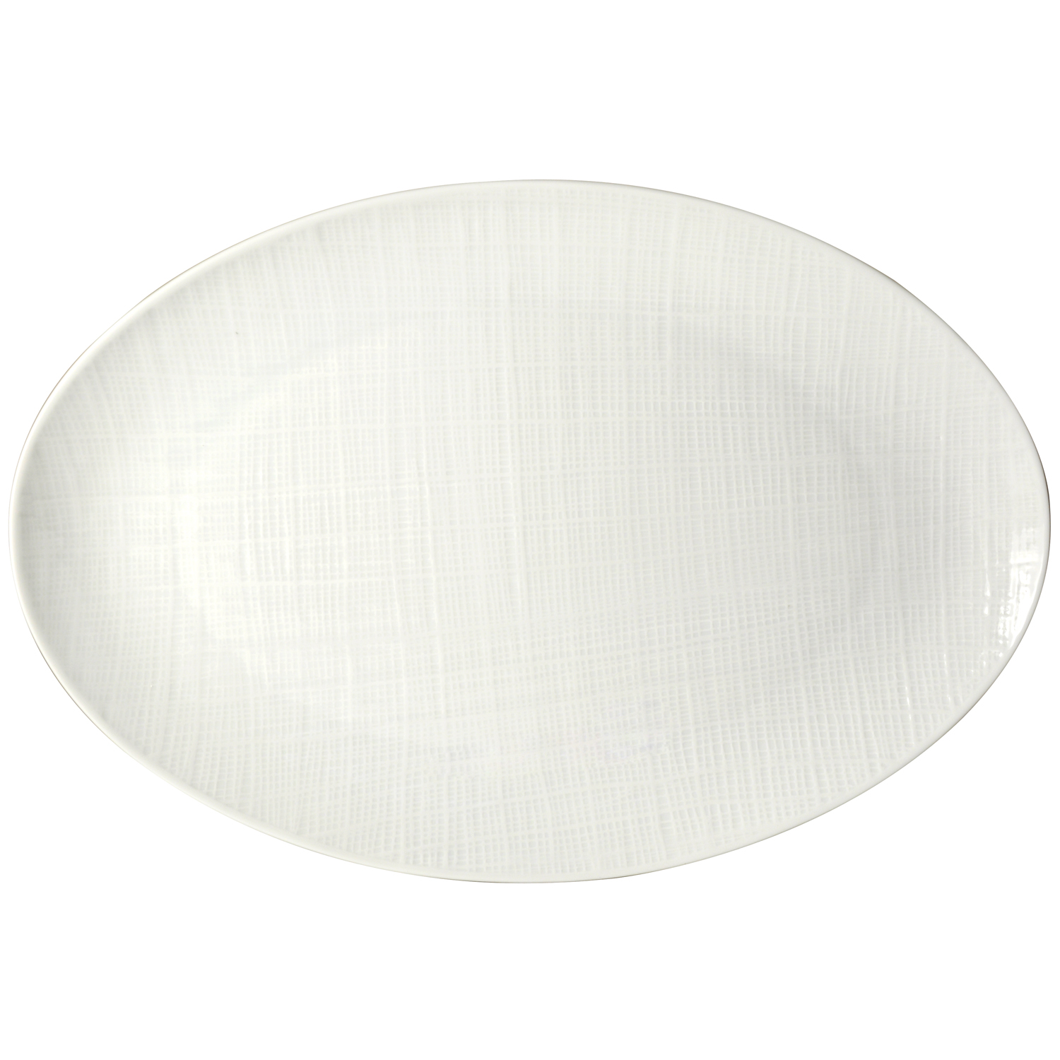 Bernardaud Organza White Oval Platter, 15