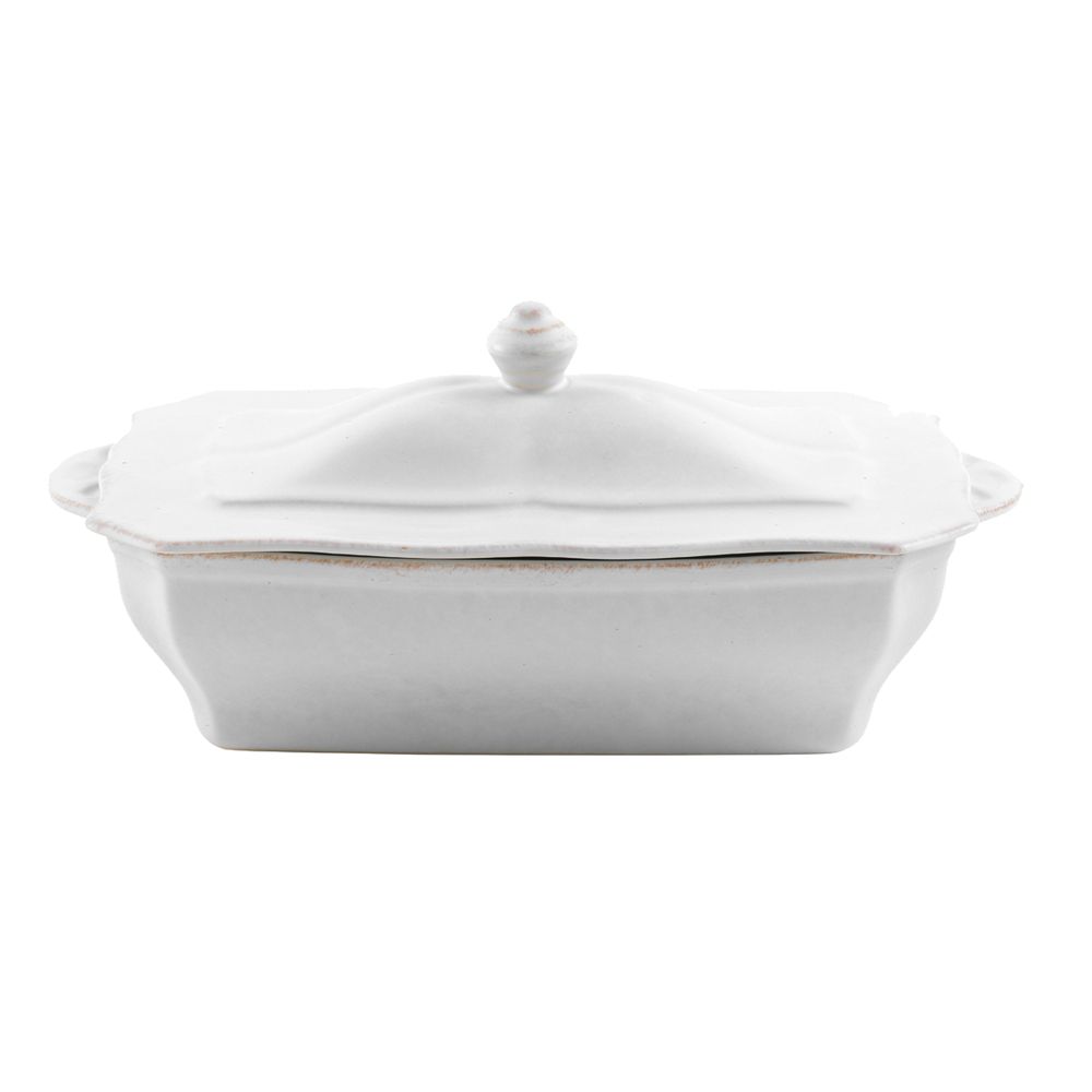 Casafina Impressions Linen White Covered Casserole