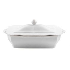 Casafina Impressions Linen White Covered Casserole
