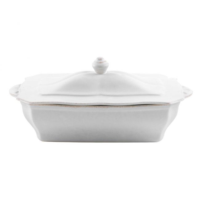 Casafina Impressions Linen White Covered Casserole