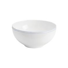 Costa Nova Friso White Salad Bowl, 8.25"