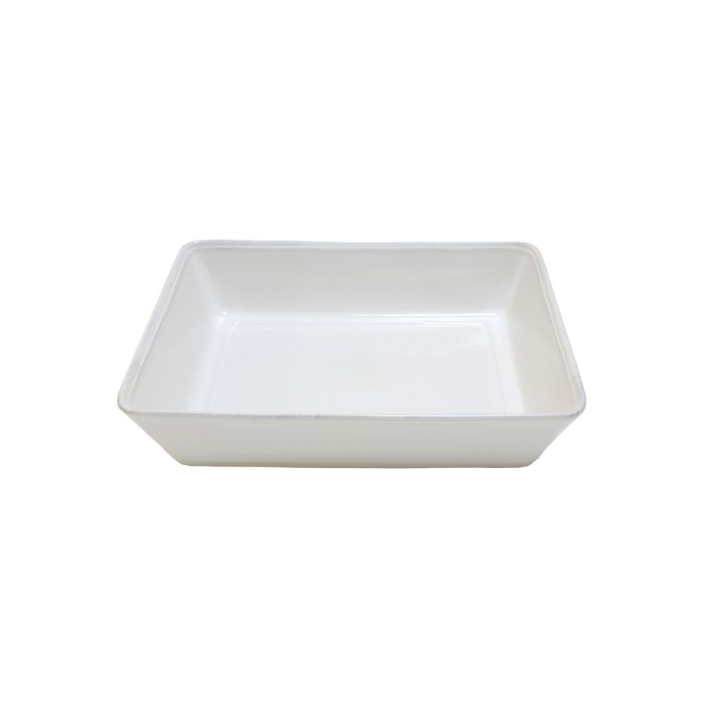 Costa Nova Friso White Rectangular Platter, 11.75