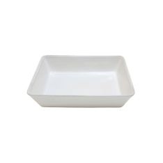 Costa Nova Friso White Rectangular Platter, 11.75"