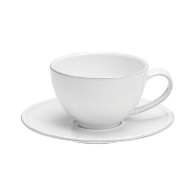 Costa Nova Friso White Tea Cup & Saucer