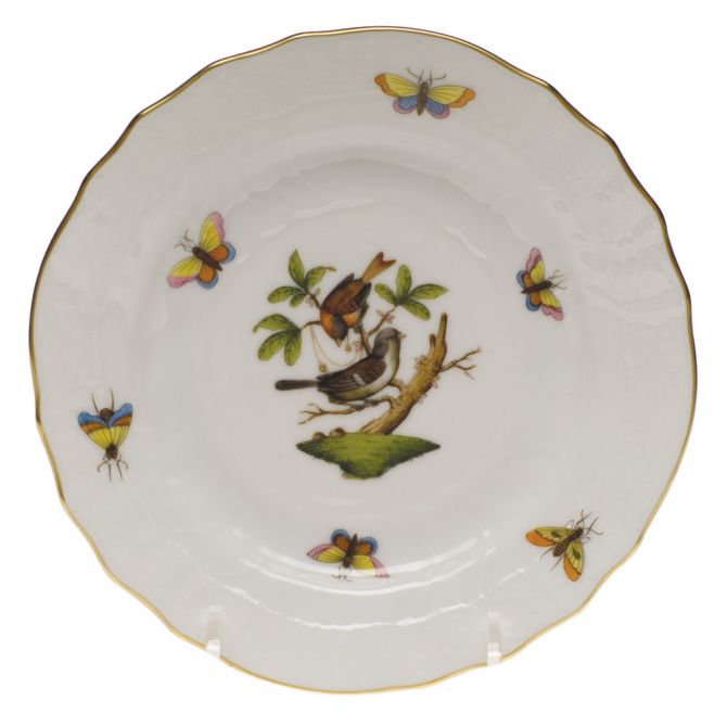 Herend Rothschild Bird Bread & Butter Plate, Motif 4