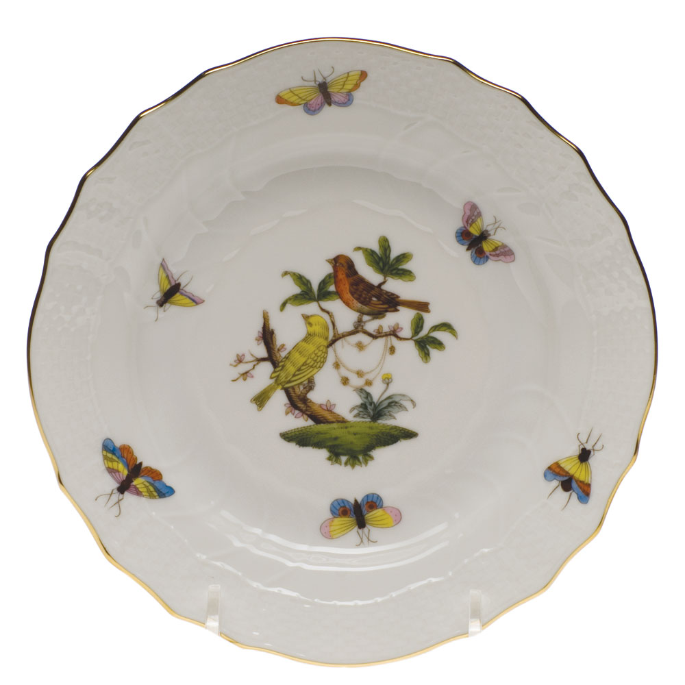 Herend Rothschild Bird Bread & Butter Plate, Motif 6