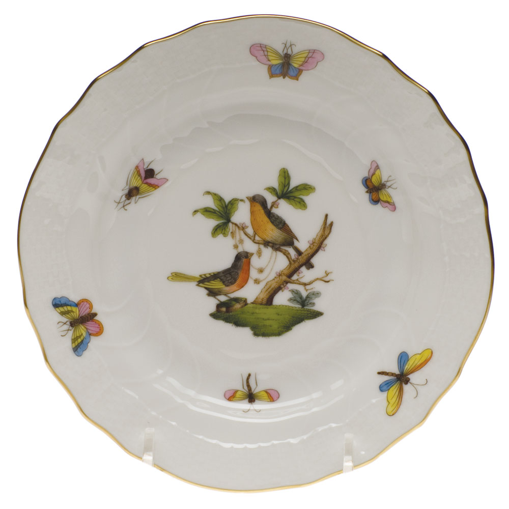 Herend Rothschild Bird Bread & Butter Plate, Motif 8