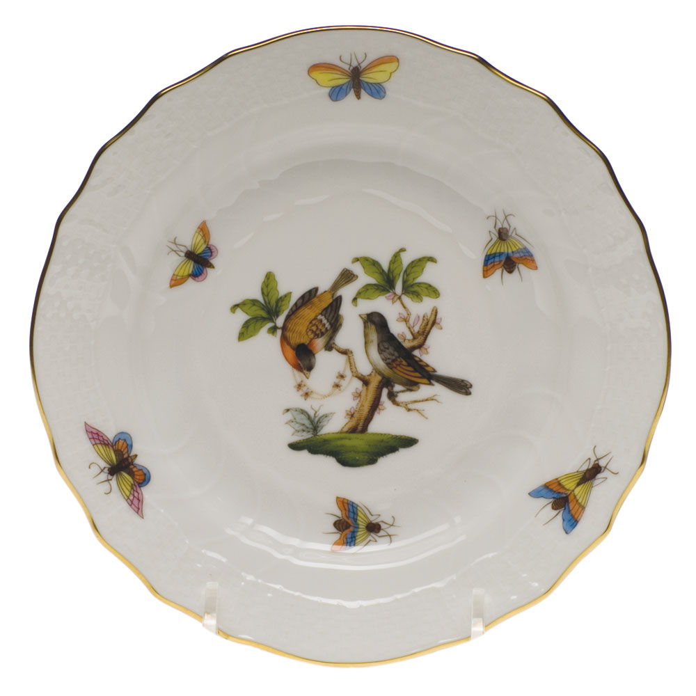 Herend Rothschild Bird Bread & Butter Plate, Motif 12