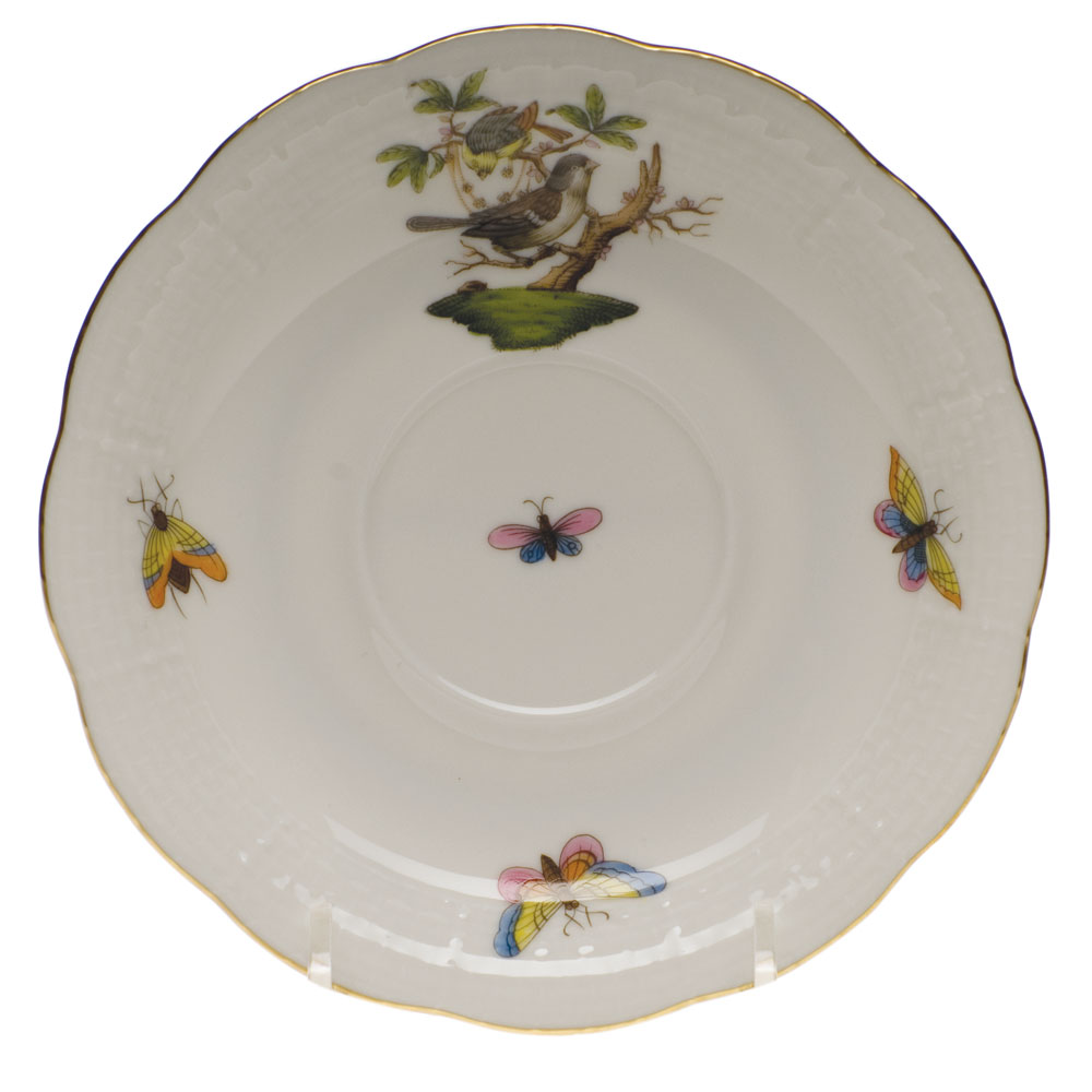 Herend Rothschild Bird Tea Saucer, Motif 1