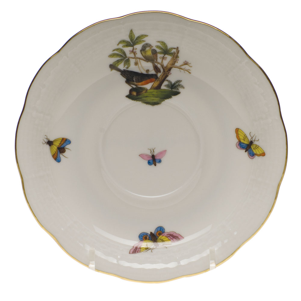 Herend Rothschild Bird Tea Saucer, Motif 2