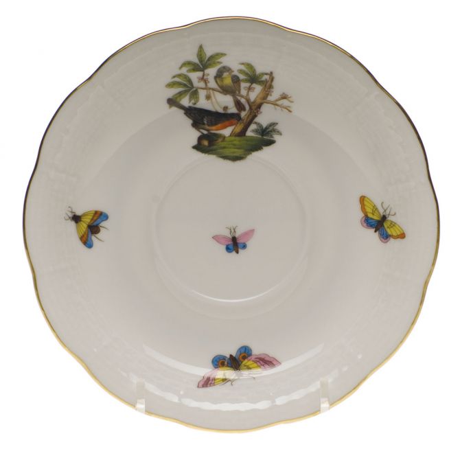 Herend Rothschild Bird Tea Saucer, Motif 2