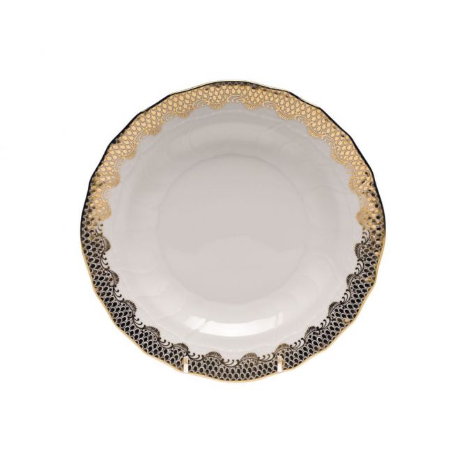Herend Fish Scale Gold Dessert Plate