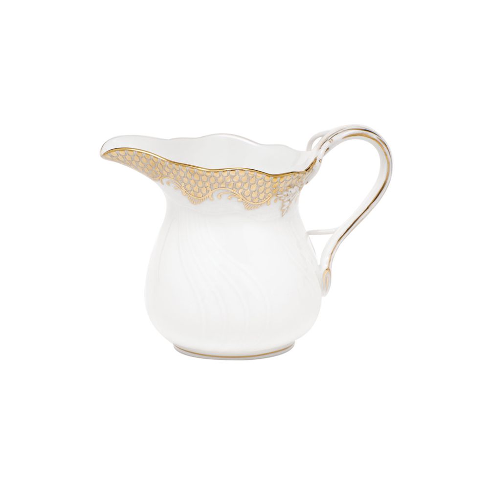 Herend Fish Scale Gold Creamer