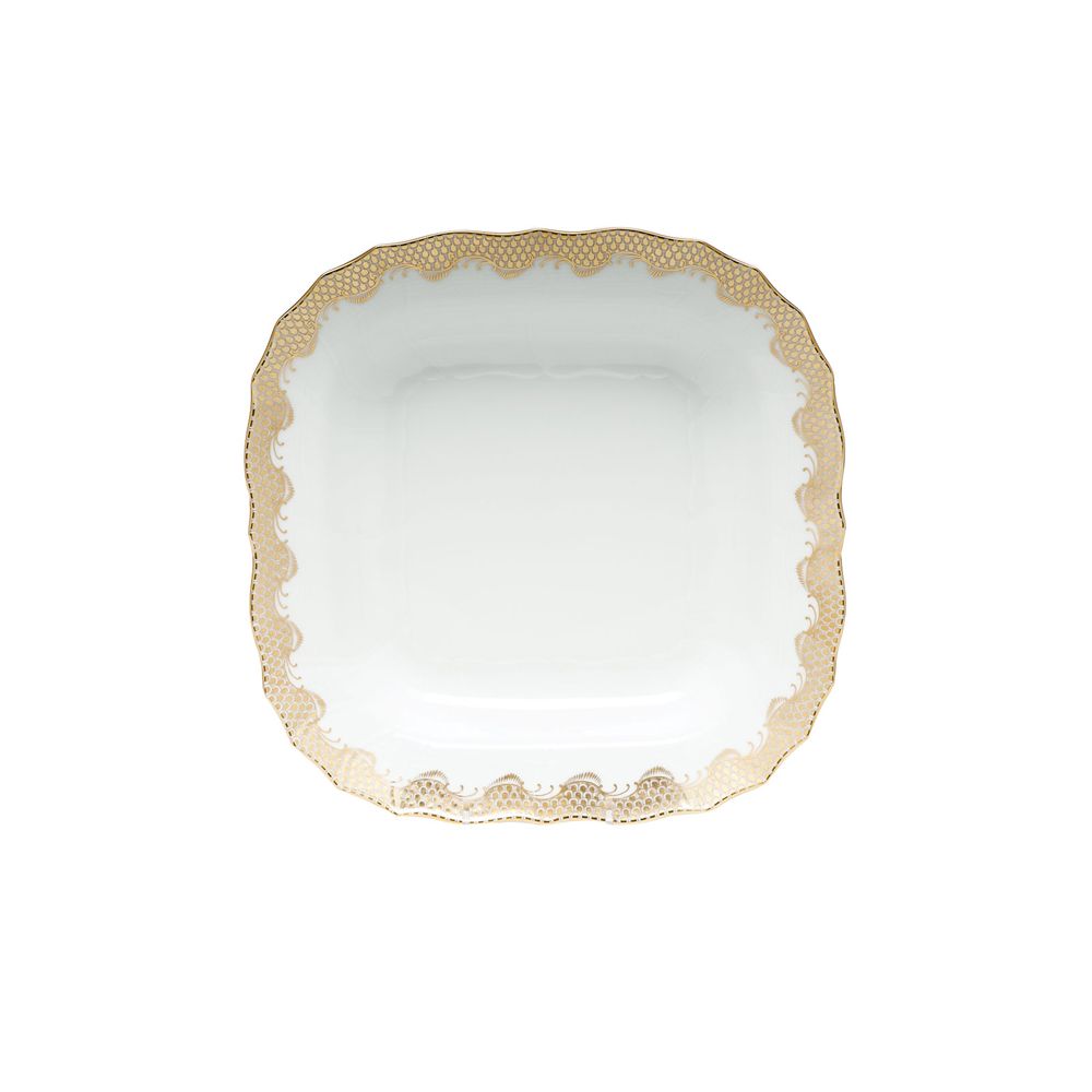 Herend Fish Scale Gold Fruit Dish