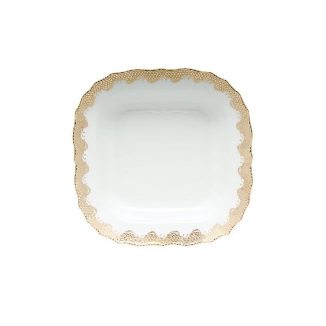 Herend Fish Scale Gold Fruit Dish
