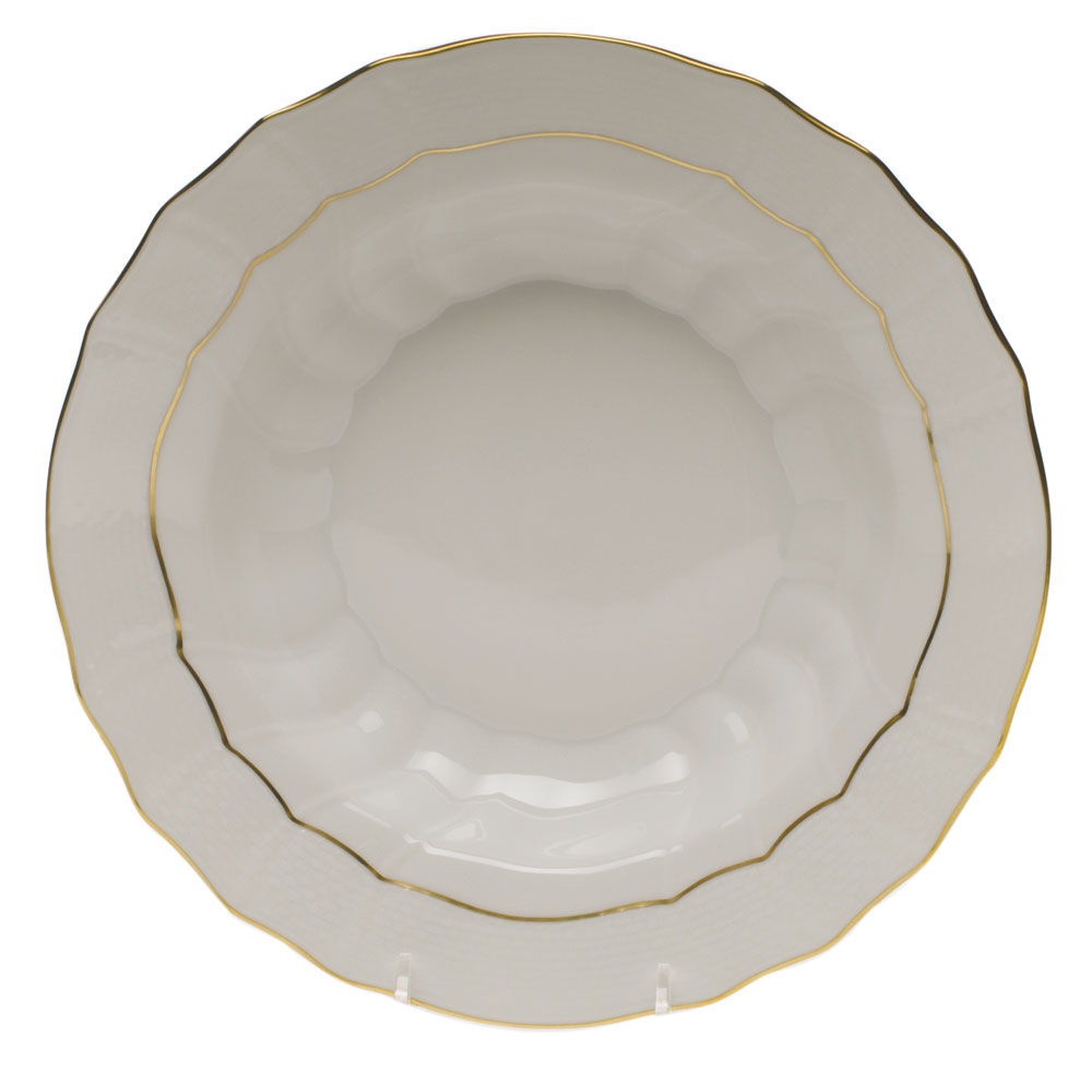 Herend Golden Edge Rim Soup Plate