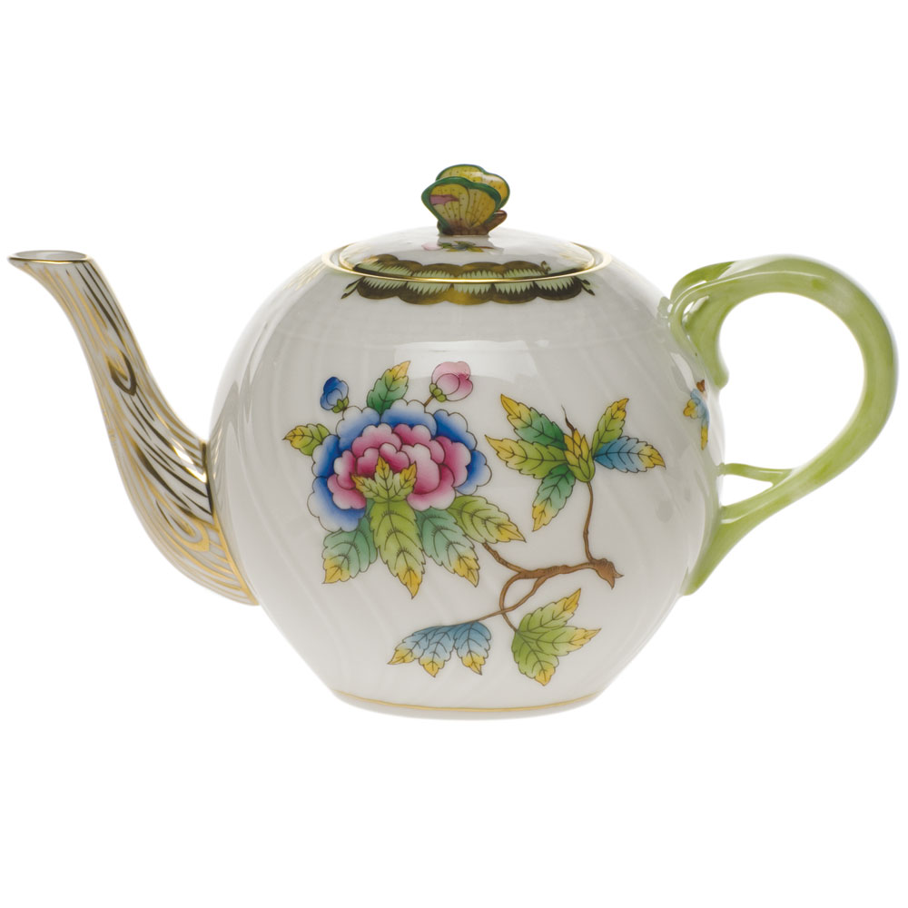 Herend Queen Victoria Blue Tea Pot