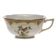 Herend Rothschild Bird Brown Border Teacup, Motif 3