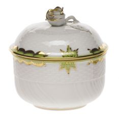 Herend Princess Victoria Green Covered Sugar