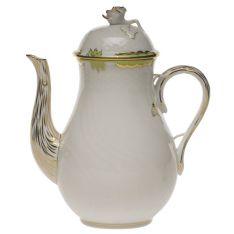 Herend Princess Victoria Green Coffee Pot