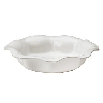 Juliska Berry and Thread Whitewash Scallop Pasta/Soup Bowl, 10"