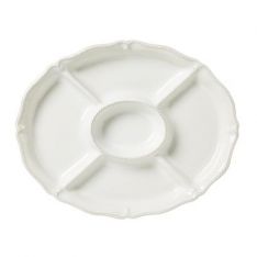 Juliska Berry and Thread Whitewash Crudite Platter, 15.25"