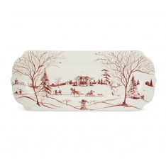 Juliska Country Estate Winter Frolic Ruby Hostess Tray