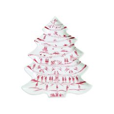 Juliska Country Estate Winter Frolic Ruby Tree Platter, 12 Days