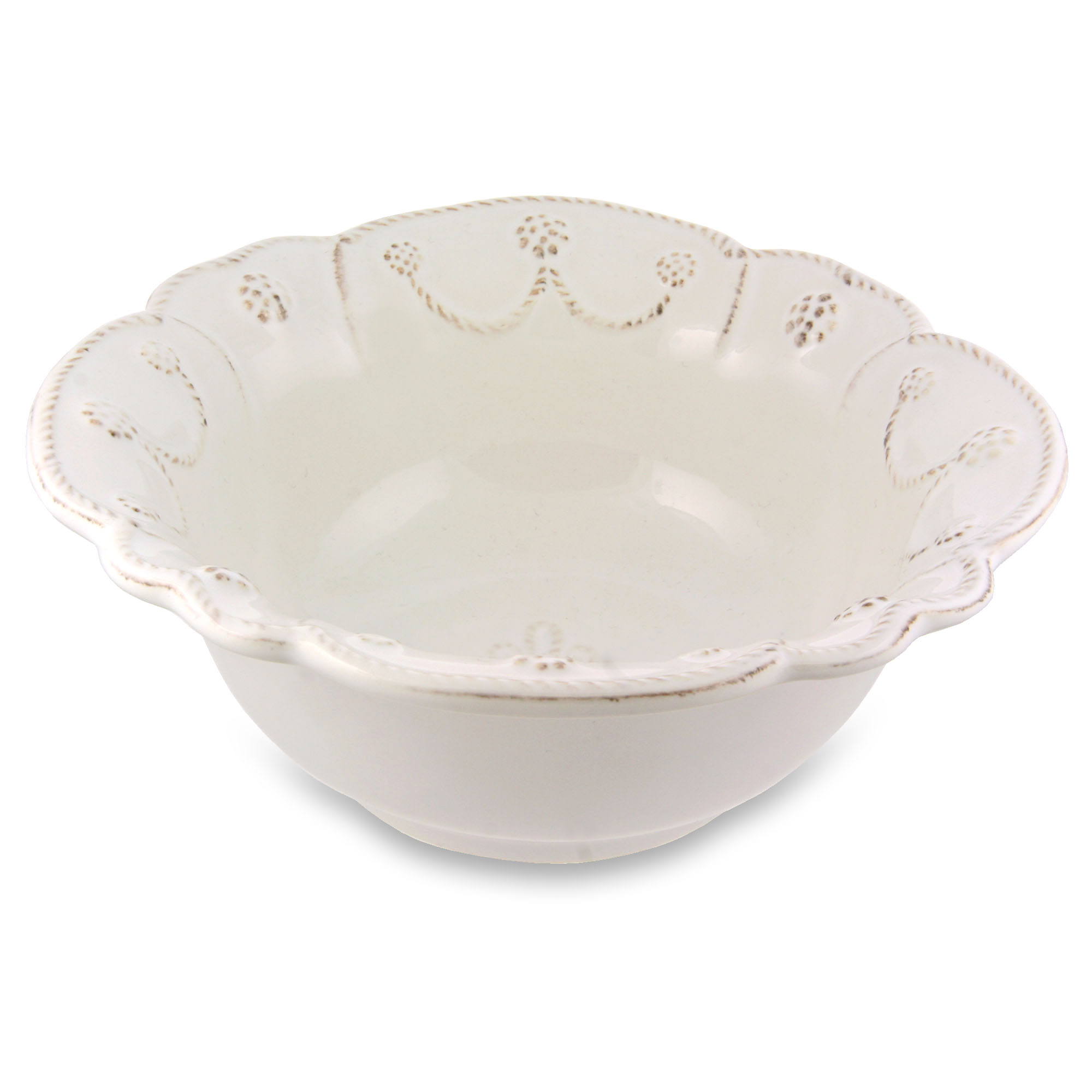 Juliska Jardins du Monde Whitewash Cereal/Ice Cream Bowl