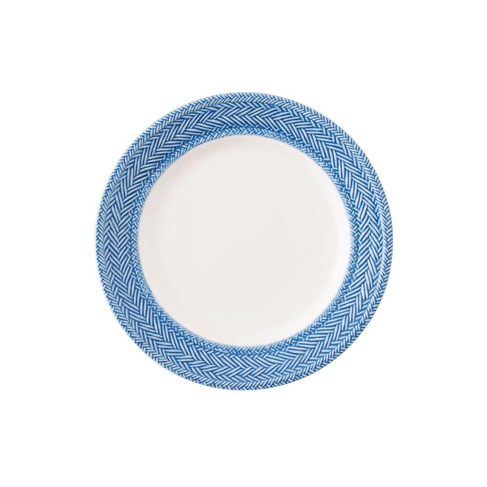 Juliska Le Panier Whitewash & Delft Salad/Dessert Plate