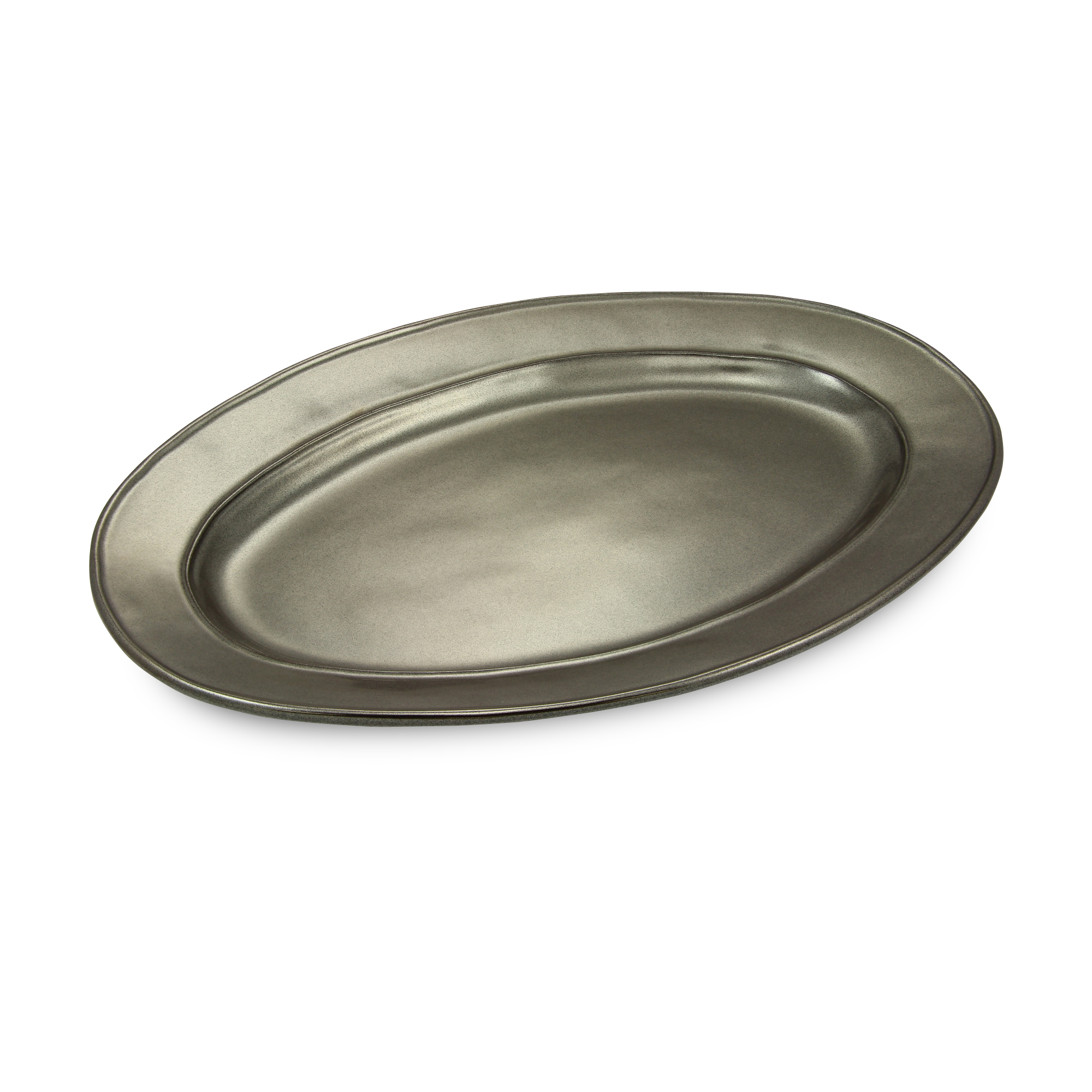 Juliska Pewter Stoneware Medium Oval Platter, 15" KP55/91 Borsheims