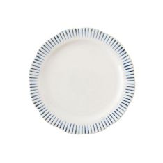 Juliska Sitio Stripe Indigo Dinner Plate