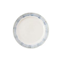 Juliska Sitio Stripe Indigo Salad/Dessert Plate