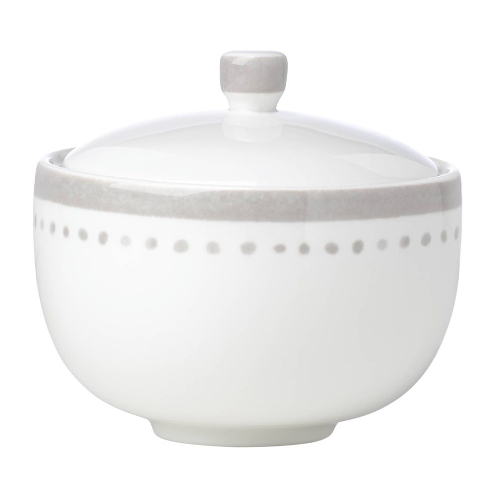 Kate Spade Charlotte Street Grey Sugar Bowl Borsheims