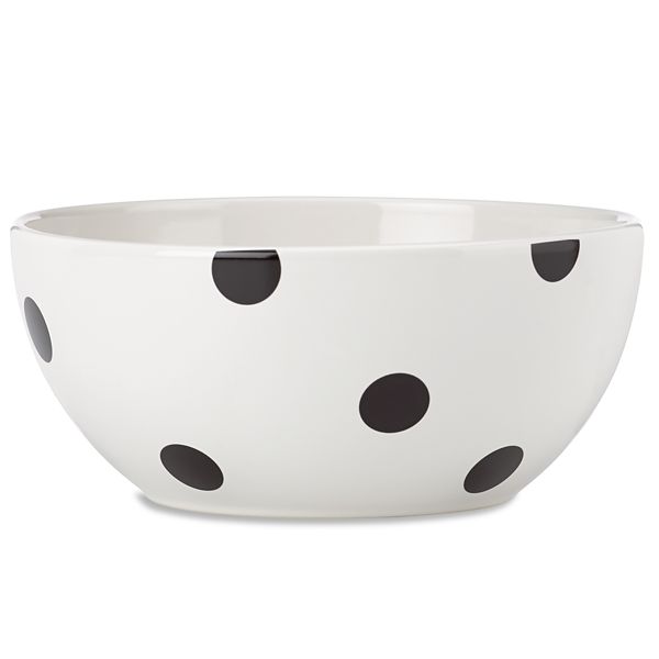 Kate Spade All In Good Taste Deco Dot Serving Bowl, 8" Borsheims