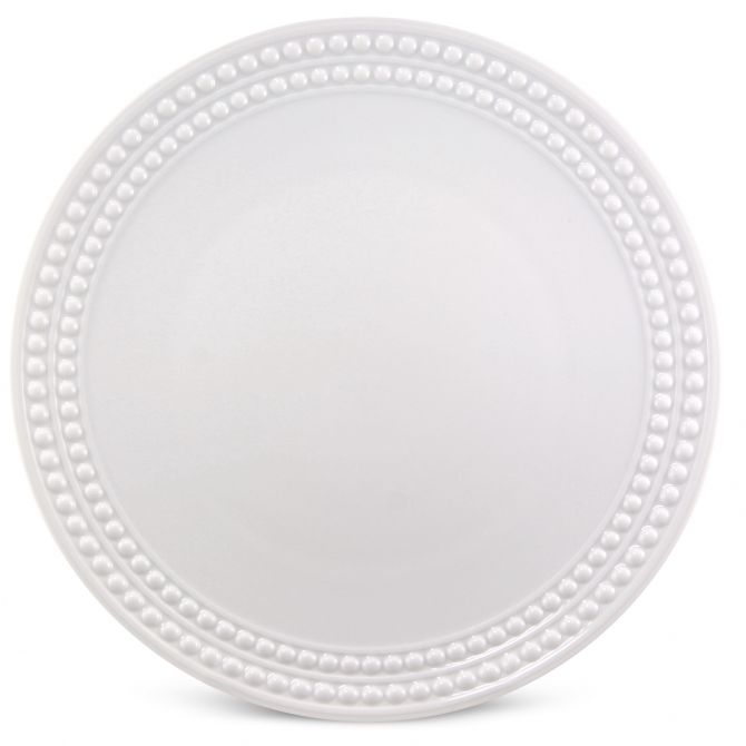 L'Objet Perlee White Dinner Plate