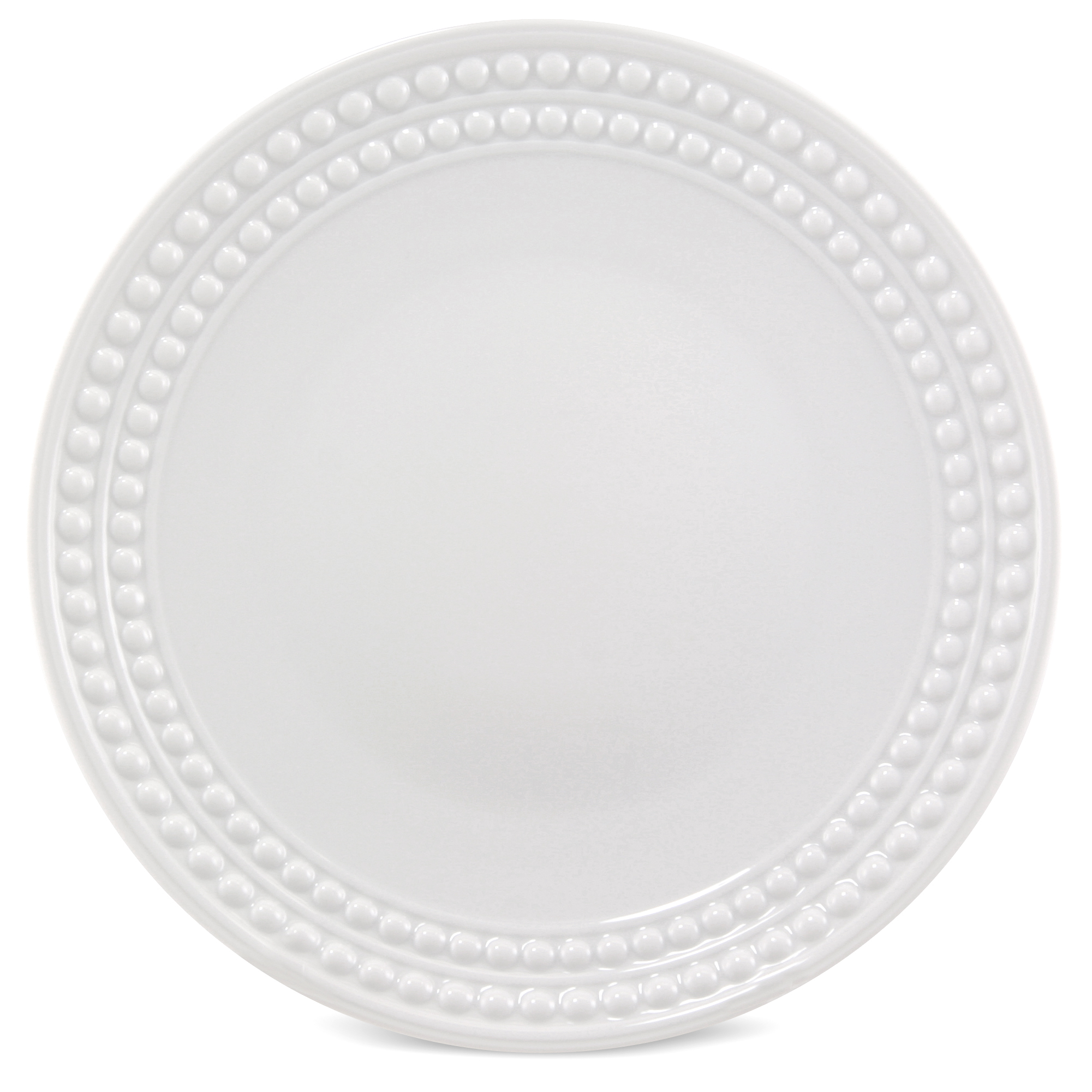 L'Objet Perlee White Dessert Plate