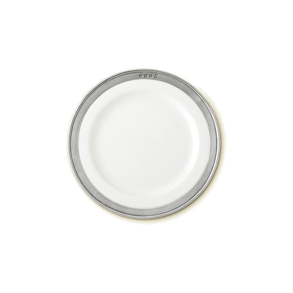 Match Pewter Convivio Classic White Salad/Dessert Plate